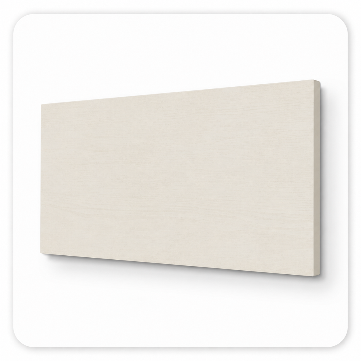 Ivory White Wood Panel