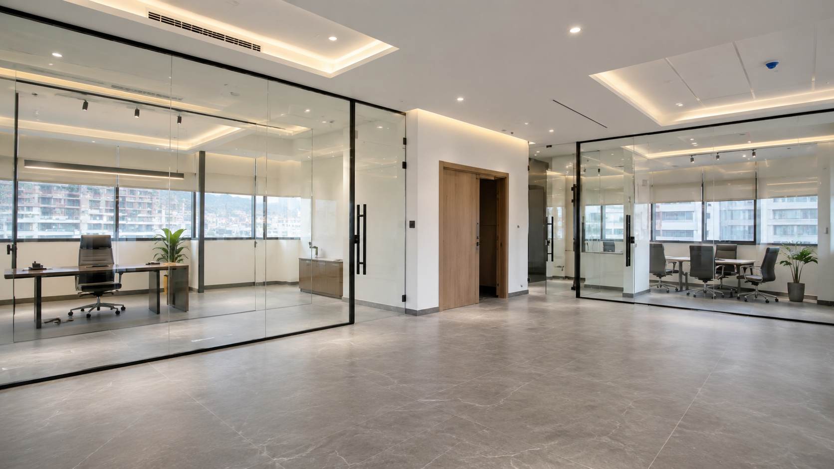 Modern Glass Office Partitions